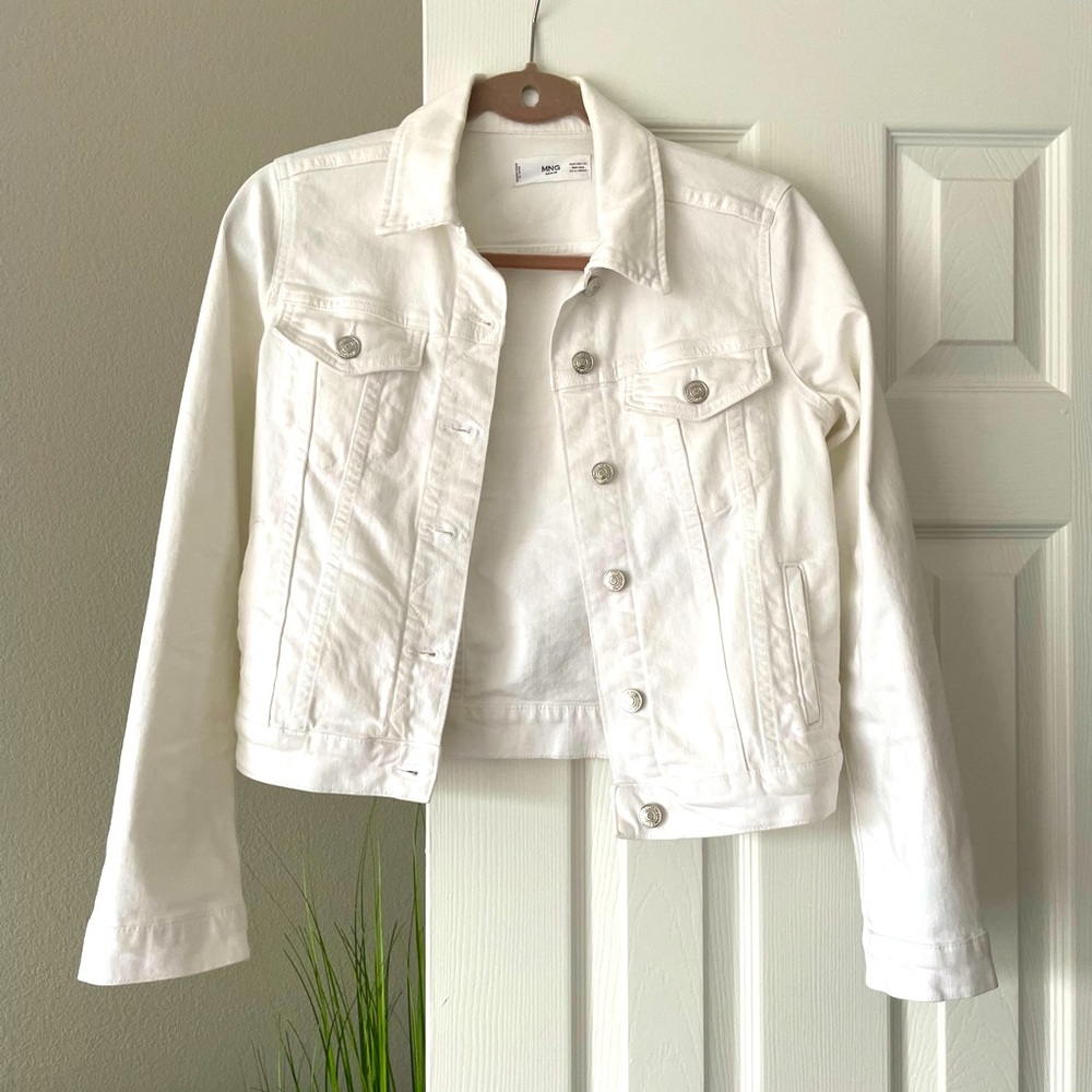 MANGO Denim Stretch Jean Jacket XS